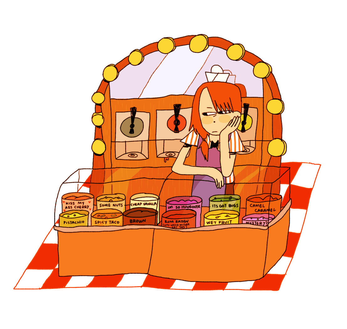 ice cream shop girl